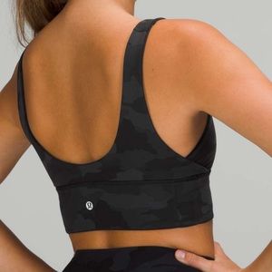 Lululemon Black/Camouflage Reversible Sports Bra | Size 4